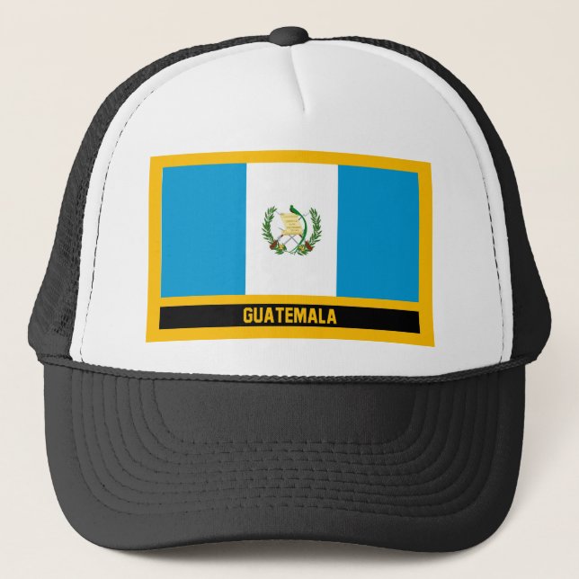 Guatemala Flagga Truckerkeps (Framsida)