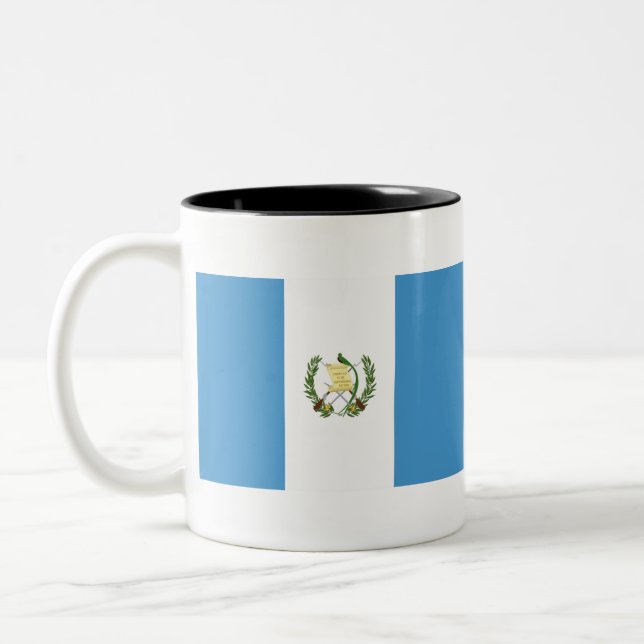Guatemala Flagga Två-Tonad Mugg (Vänster)