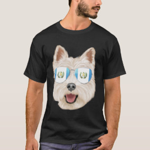 Guatemala Flagga Väster Highland White Terrier Gua T Shirt