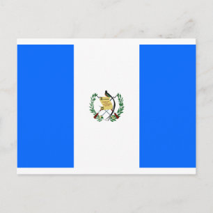 Guatemala flagga vykort