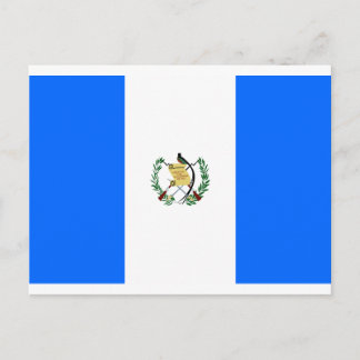 Guatemala flagga vykort
