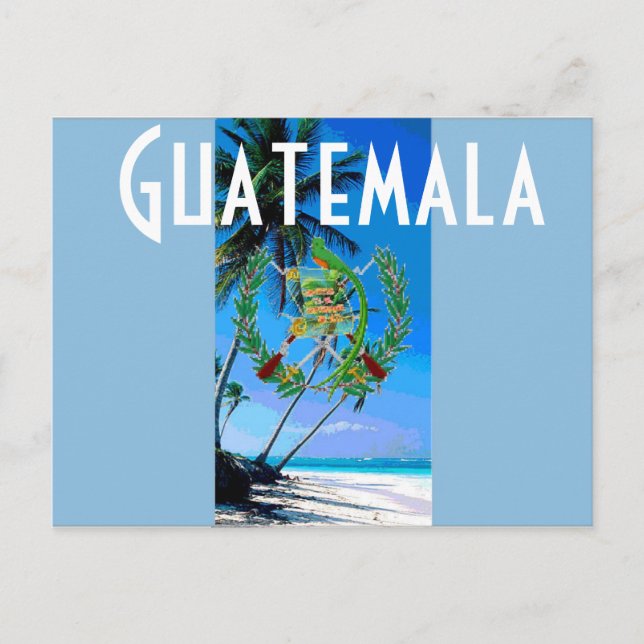 Guatemala flagga vykort (Framsida)