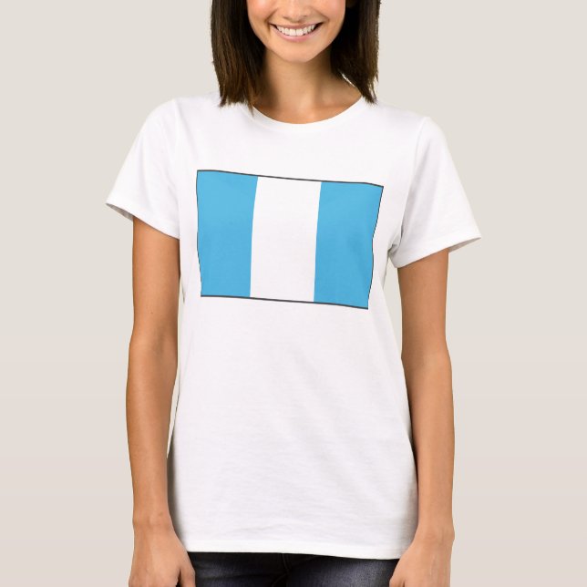 Guatemala Flagga x Karta T-Shirt (Framsida)