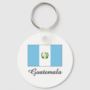 Guatemala flaggadesign nyckelring