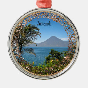 Guatemala, gnistra och glitter julgransprydnad metall