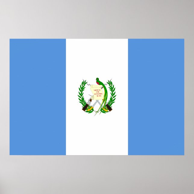 Guatemala, Grenada flagga Poster (Framsidan)