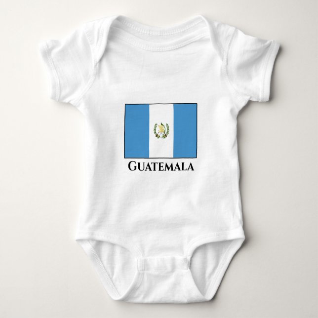 Guatemala (Guatemala) Flagga T Shirt (Framsida)