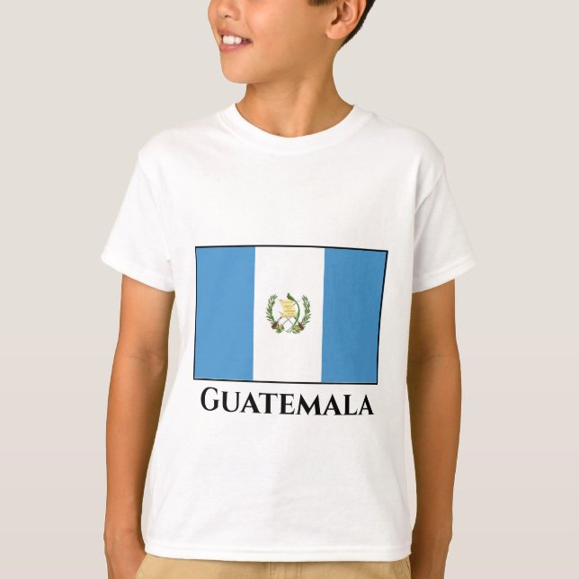 Guatemala (Guatemala) Flagga T Shirt (Framsida)