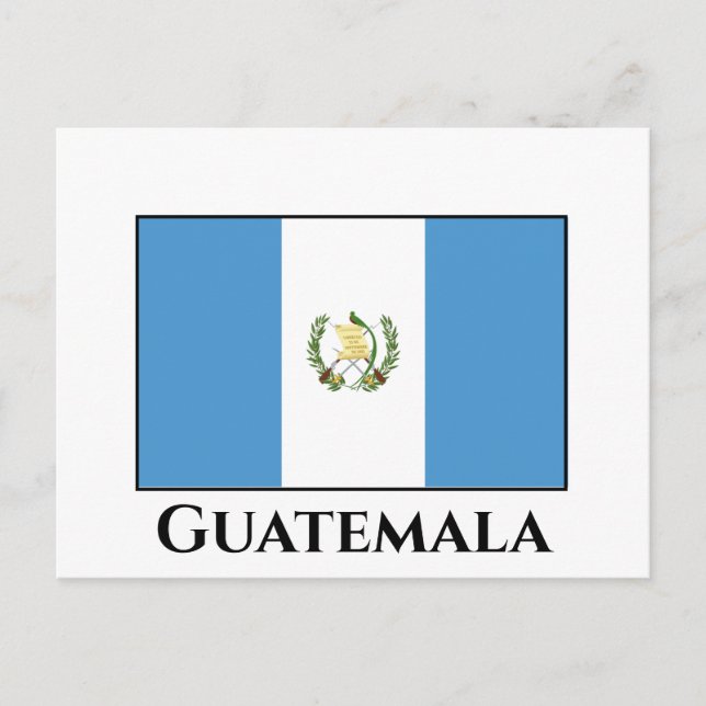 Guatemala (Guatemala) Flagga Vykort (Framsida)