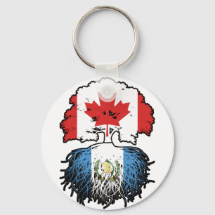 Guatemala Guatemalan Canadian Canada Träd Roots Nyckelring