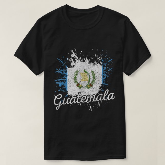 Guatemala Guatemalas Pride av Flagga Chapin Chapin T Shirt (Design framsida)