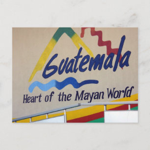 Guatemala, hjärtat av Mayan World Vykort