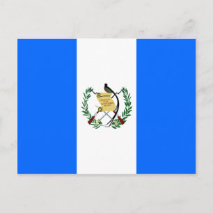 Guatemala Högkvalitativ Flagga Vykort