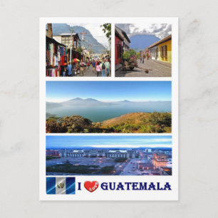 Guatemala - I Kärlek - Vykort