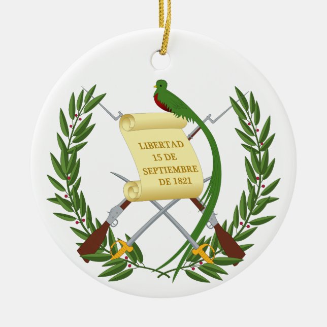 Guatemala Jackar om Arm Julgransprydnad Keramik (Framsidan)