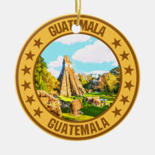 Guatemala Julgransprydnad Keramik