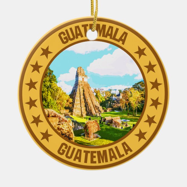 Guatemala Julgransprydnad Keramik (Framsidan)