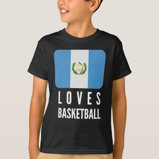 Guatemala Kärlek Basketball T Shirt (Framsida)