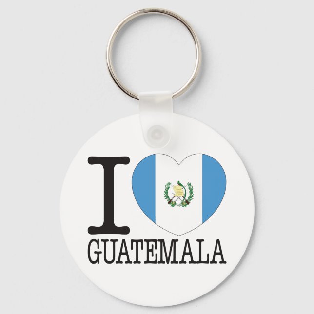 Guatemala Kärlek v2 Nyckelring (Framsida)