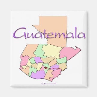 Guatemala Karta Magnet