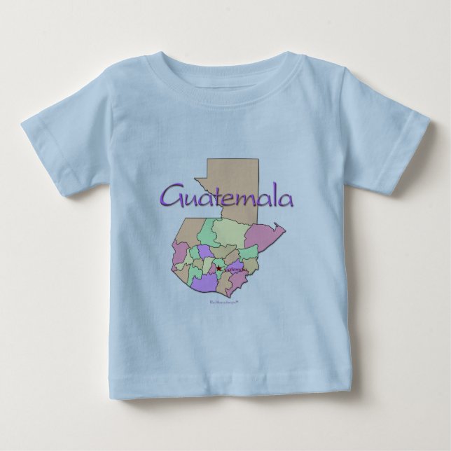Guatemala karta tee shirt (Framsida)