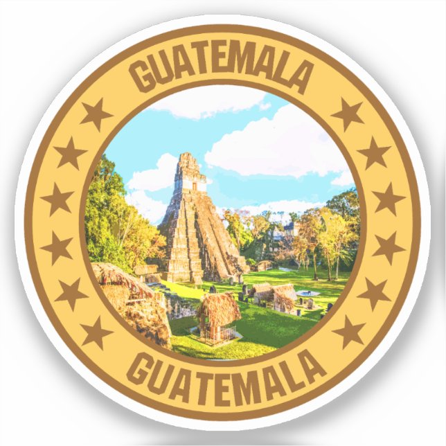 Guatemala Klistermärken (Framsida)