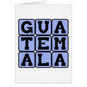 Guatemala, Land i Centralamerika Hälsningskort