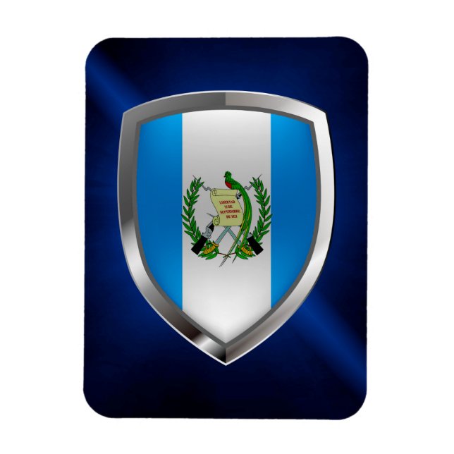 Guatemala Mettalic Emblem Magnet (Vertikal)