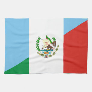 guatemala mexico halvt flaggasymbol kökshandduk