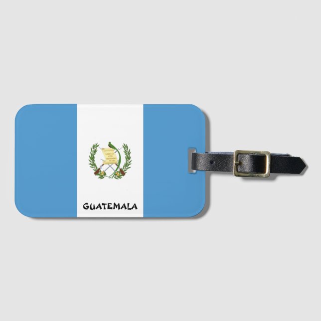 Guatemala National Flagga Patriotic Bagagebricka (Framsida horisontal)