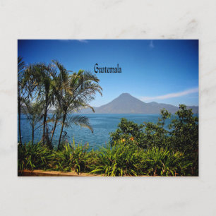 Guatemala, naturens vackra landskap vykort