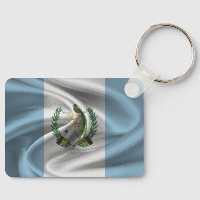 Guatemala Nyckelring med flagga (Framsida)