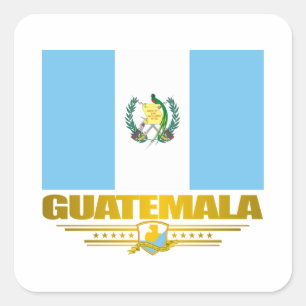 Guatemala pride fyrkantigt klistermärke