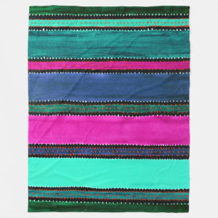 Guatemala Rainbow Flec Blanket Fleecefilt