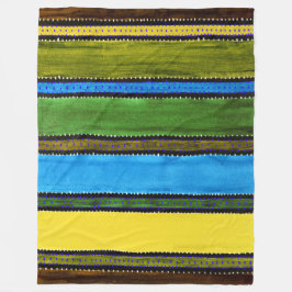 Guatemala Rainbow Flec Blanket Fleecefilt