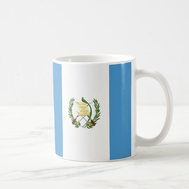 Guatemala República Flagga Ceramic Mugg (Höger)