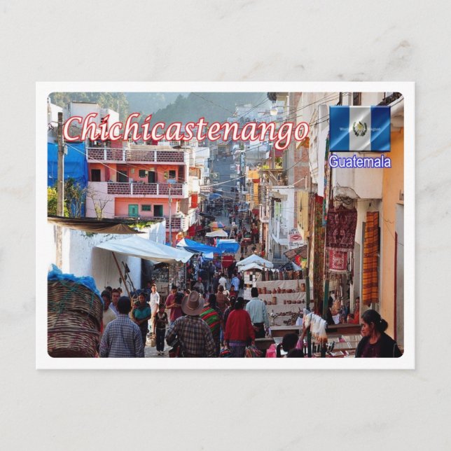 Guatemala - Santo Tomás Chichicastenango - Vykort (Framsida)