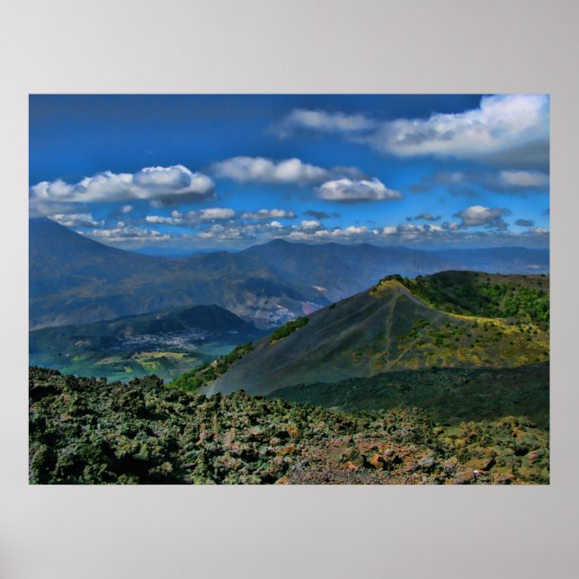 Guatemala Scene Skriv ut Poster (Framsidan)