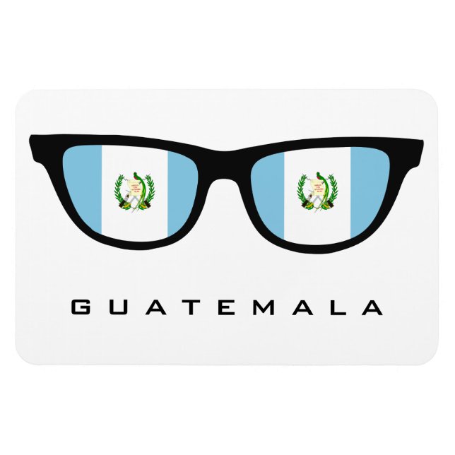 Guatemala Shades anpassningsbar text och färg magn Magnet (Horisontell)