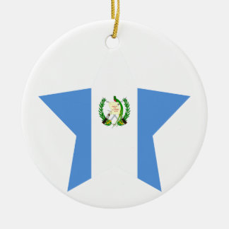Guatemala stjärna julgransprydnad keramik