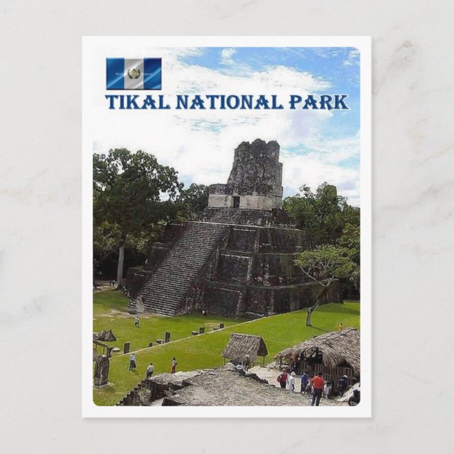 Guatemala - Tikal - nationalparken - Vykort (Framsida)
