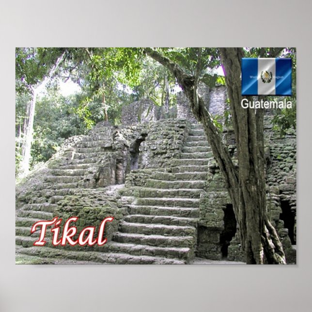 Guatemala - Tikal - Poster (Framsidan)