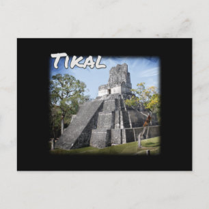 Guatemala Tikal Ruinerna Tempels Vykort