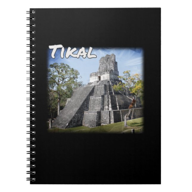 Guatemala Tikal Ruins Temple Anteckningsbok (Framsidan)