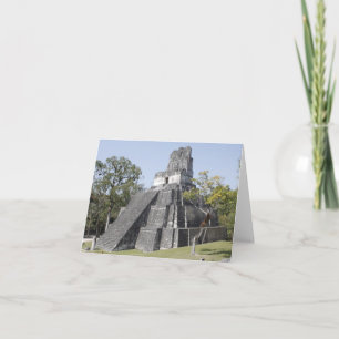 Guatemala Tikal Ruins Temple Kort