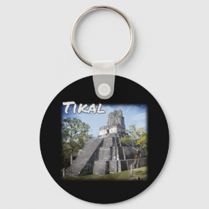 Guatemala Tikal Ruins Temple Nyckelring
