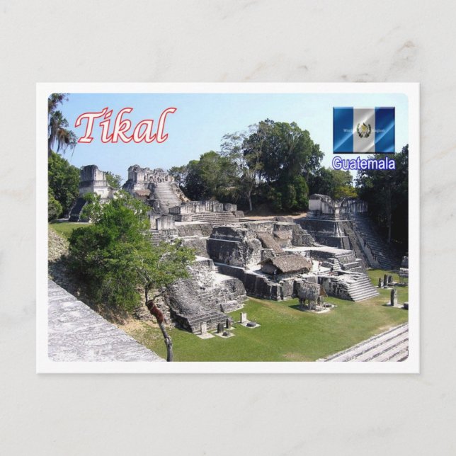 Guatemala - Tikal - Vykort (Framsida)