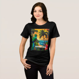 Guatemala Travel Vintage affisch Quetzal T Shirt