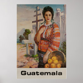 Guatemala Tryck Sydamerika Affisch Konst