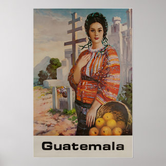 Guatemala Tryck Sydamerika Affisch Konst